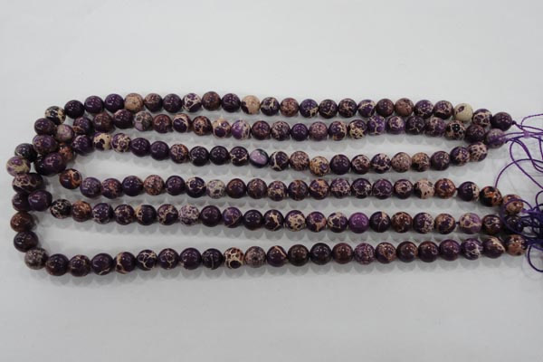 CDT842 15.5 inches 8mm round dyed aqua terra jasper beads wholesale