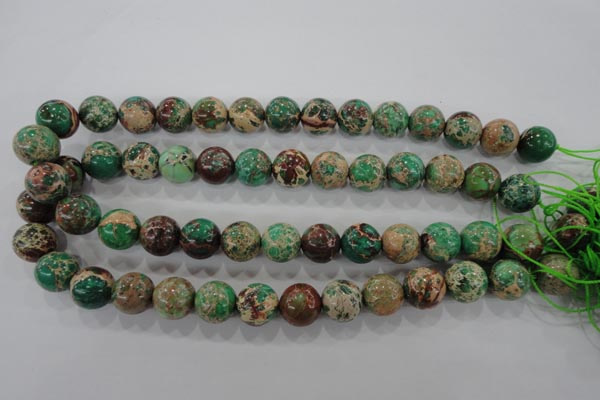 CDT853 15.5 inches 10mm round dyed aqua terra jasper beads wholesale
