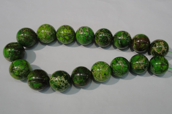 CDT925 15.5 inches 24mm round dyed aqua terra jasper beads