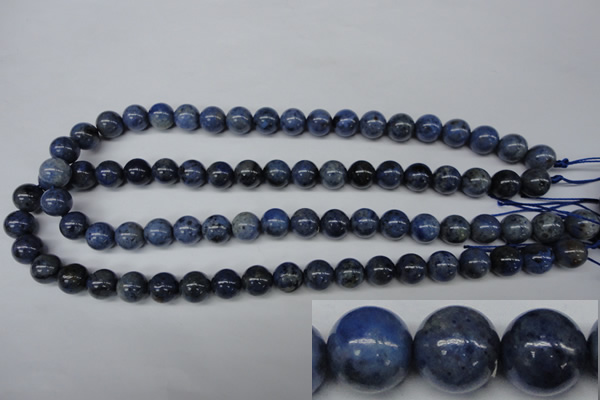 CDU103 15.5 inches 10mm round blue dumortierite beads wholesale