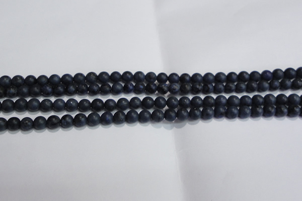 CDU200 15.5 inches 4mm round matte blue dumortierite beads