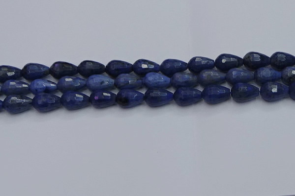 CDU214 15.5 inches 10*15mm faceted teardrop blue dumortierite beads
