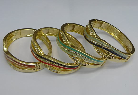 CEB130 17mm width gold plated alloy with enamel bangles wholesale