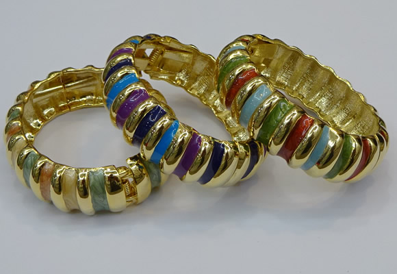 CEB155 20mm width gold plated alloy with enamel bangles wholesale