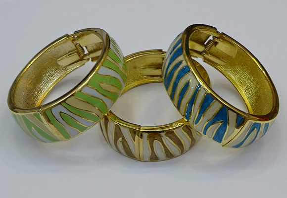 CEB167 20mm width gold plated alloy with enamel bangles wholesale