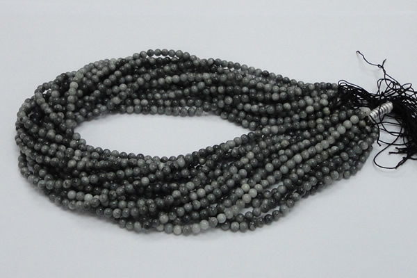 CEE01 15.5 inches 4mm round eagle eye jasper beads wholesale