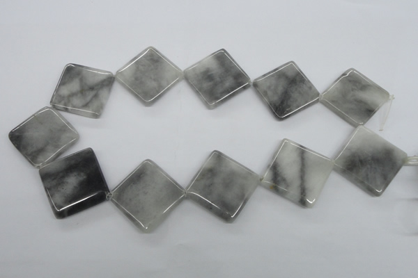 CEE213 15.5 inches 30*30mm diamond eagle eye jasper beads