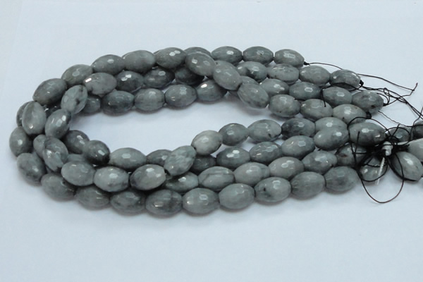 CEE29 15.5 inches 13*18mm faceted rice eagle eye jasper beads