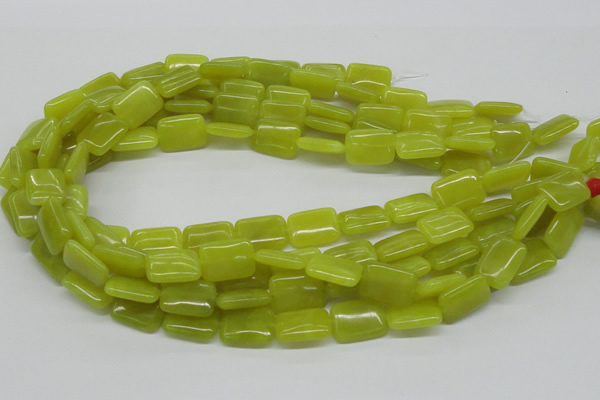 CEJ04 15.5 inches 13*18mm rectangle lemon jade beads wholesale