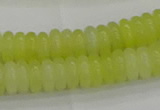 CEJ211 15.5 inches 2*6mm rondelle lemon jade beads wholesale