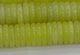 CEJ213 15.5 inches 2*10mm rondelle lemon jade beads wholesale