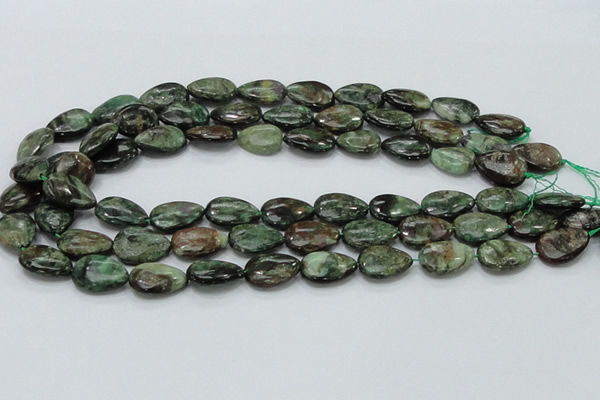 CEM07 15.5 inches 13*18mm flat teardrop emerald gemstone beads