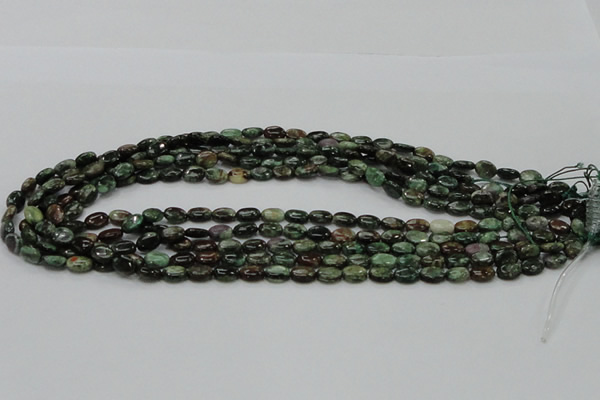 CEM10 15.5 inches 6*8mm oval emerald gemstone beads wholesale