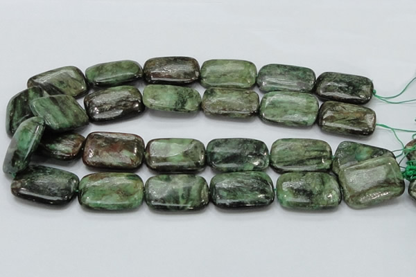 CEM21 15.5 inches 22*30mm rectangle emerald gemstone beads wholesale