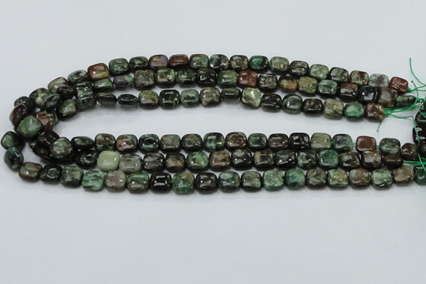 CEM22 15.5 inches 10*10mm square emerald gemstone beads wholesale
