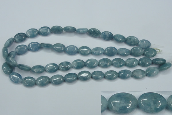 CEQ113 15.5 inches 12*16mm oval blue sponge quartz beads