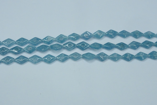 CEQ142 15.5 inches 10*14mm diamond blue sponge quartz beads