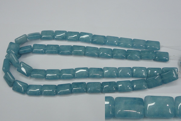 CEQ172 15.5 inches 12*16mm rectangle blue sponge quartz beads