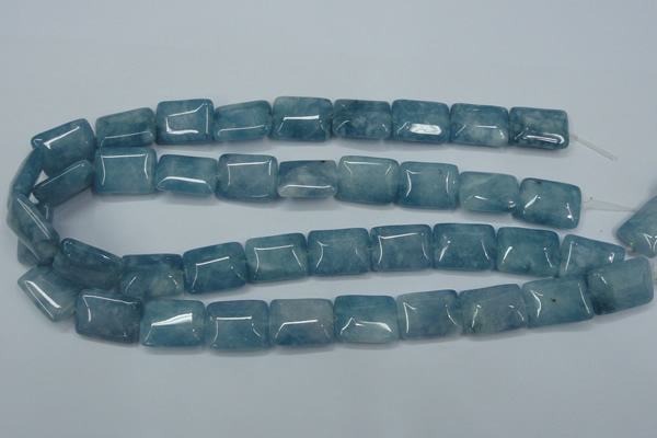 CEQ174 15.5 inches 15*20mm rectangle blue sponge quartz beads