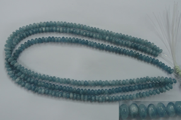 CEQ22 15.5 inches 4*6mm rondelle blue sponge quartz beads