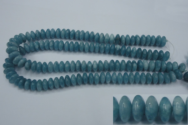 CEQ25 15.5 inches 6*12mm rondelle blue sponge quartz beads