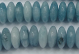 CEQ27 15.5 inches 7*16mm rondelle blue sponge quartz beads
