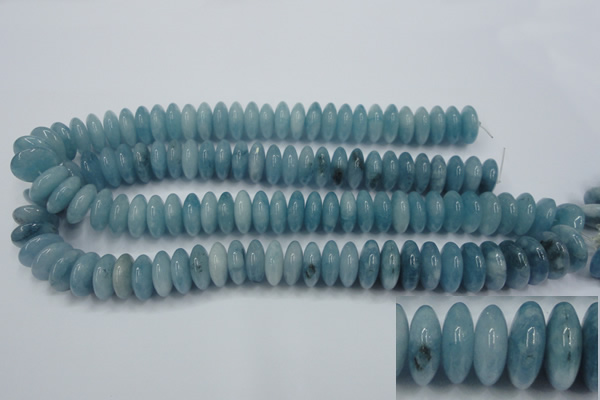 CEQ27 15.5 inches 7*16mm rondelle blue sponge quartz beads