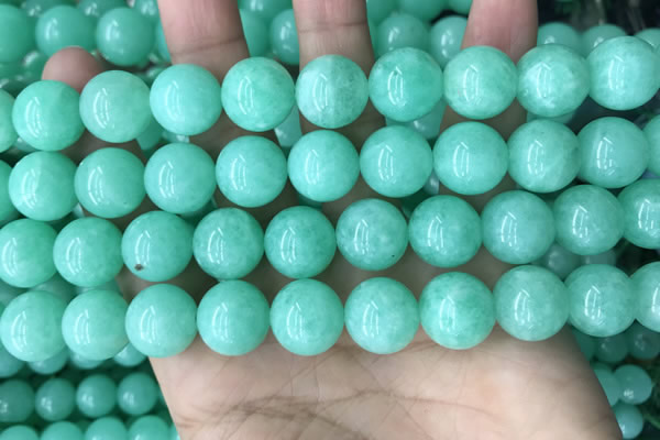 CEQ304 15.5 inches 12mm round green sponge quartz beads
