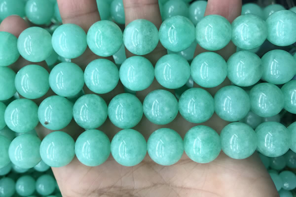 CEQ305 15.5 inches 14mm round green sponge quartz beads