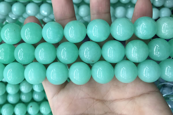 CEQ306 15.5 inches 16mm round green sponge quartz beads