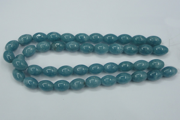 CEQ64 15.5 inches 13*18mm rice blue sponge quartz beads