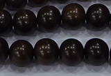 CEY53 15.5 inches 10mm round ebony wood beads wholesale