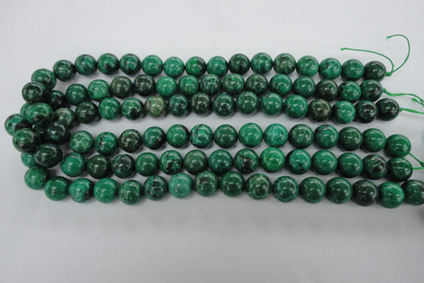 CFA75 15.5 inches 12mm round green chrysanthemum agate beads