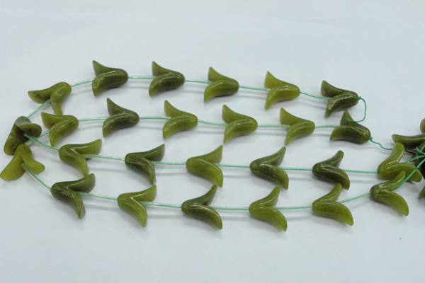 CFG10 15.5 inches 20*26mm carved flower Korean jade beads