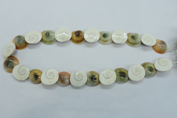 CFG22 15.5 inches 16*18mm carved flower shell gemstone beads