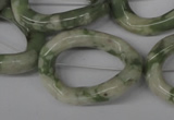 CFG270 15.5 inches 25*30mm carved oval peace stone beads