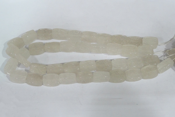 CFG545 15.5 inches 15*20mm carved brick white jade beads