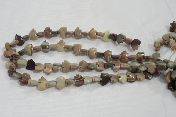 CFG780 15.5 inches 10*15mm carved animal jasper beads