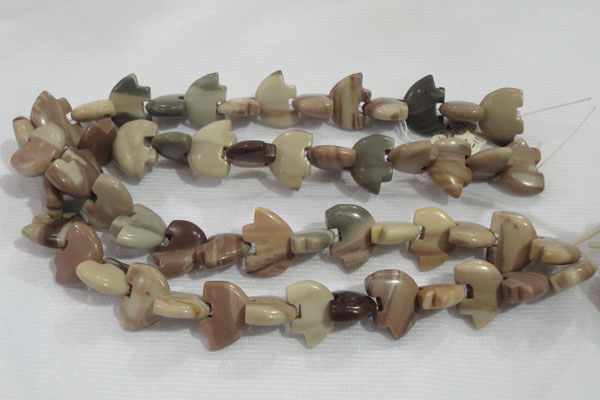 CFG796 12.5 inches 14*18mm carved animal jasper beads