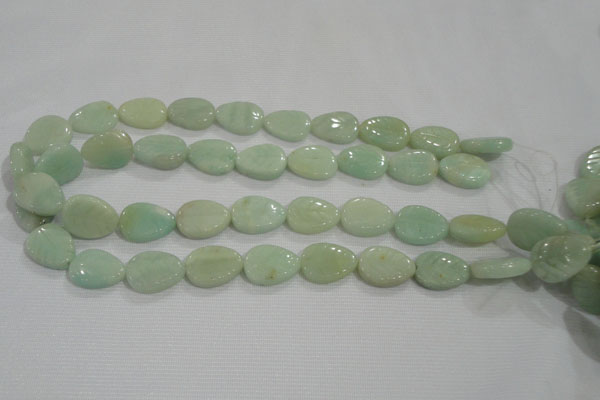 CFG815 12.5 inches 15*20mm carved leaf amazonite beads wholesale