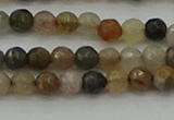 CFJ210 15.5 inches 4mm faceted round fancy jasper beads wholesale