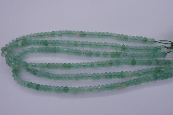 CFL111 15.5 inches 5*8mm faceted rondelle green fluorite beads