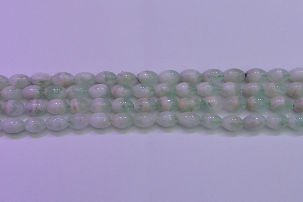 CFL1201 15.5 inches 8*12mm rice green fluorite gemstone beads