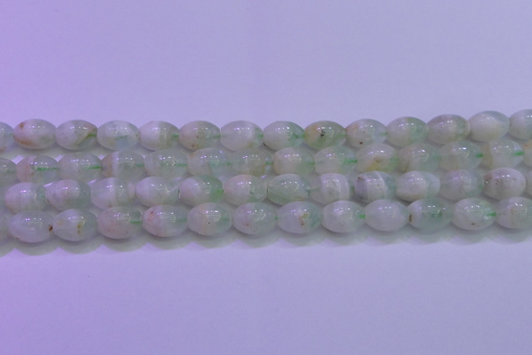 CFL1202 15.5 inches 10*14mm rice green fluorite gemstone beads
