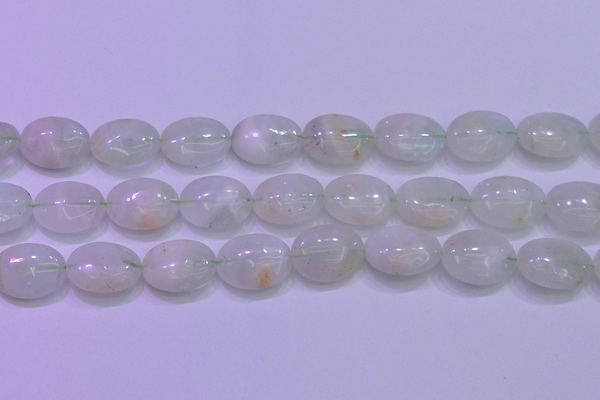 CFL1220 15.5 inches 15*20mm oval green fluorite gemstone beads