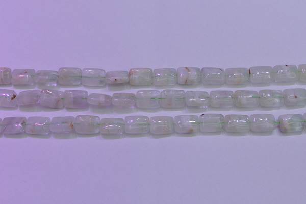 CFL1224 15.5 inches 10*14mm rectangle green fluorite gemstone beads