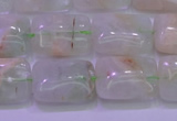 CFL1225 15.5 inches 12*16mm rectangle green fluorite gemstone beads