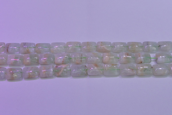 CFL1225 15.5 inches 12*16mm rectangle green fluorite gemstone beads