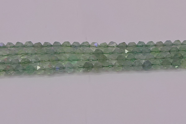 CFL1402 15.5 inches 8mm faceted nuggets green fluorite beads