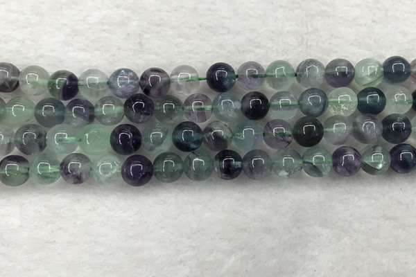 CFL1452 15.5 inches 8mm round fluorite beads wholesale